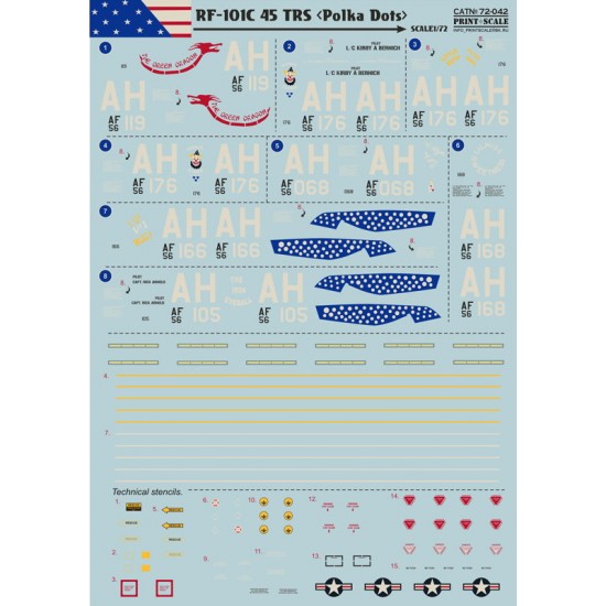 1/72 McDonnell RF-101C Voodoo Decals