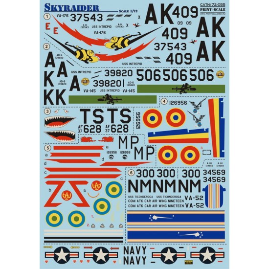1/72 Douglas Skyraider Decals