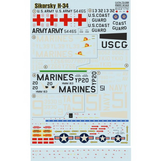 1/72 Sikorsky H-34 Decals