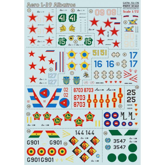 1/72 Wet Decals - Aero L-39 Albatros