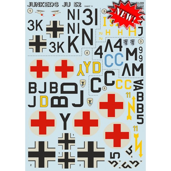 1/72 Junkers Ju 52 Decals Part.3