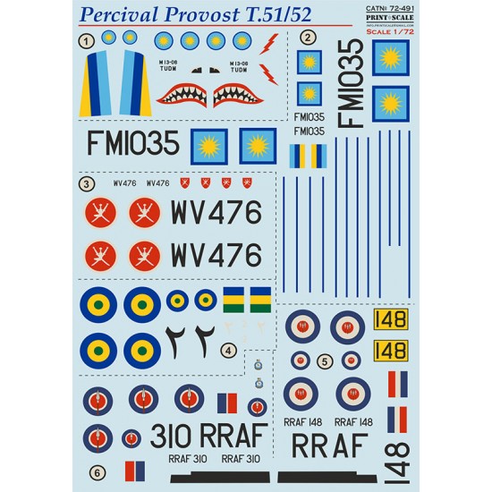 1/72 Persival Provost T.51/52 Decal