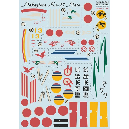 1/72 Nakajima Ki-27 Nate Decal