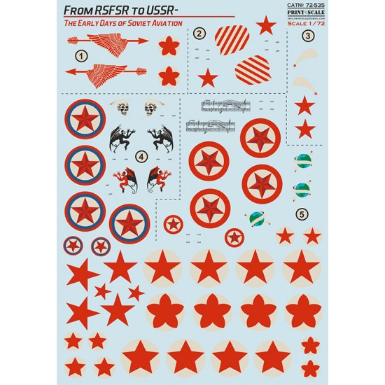 1/72 From RSFSR to USSR - The Early Days of Soviet Aviation Water-slide Decal