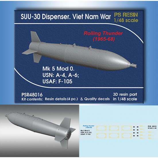 1/48 Viet Nam War SUU-30 Dispenser, "Rolling Thunder" 1965-68