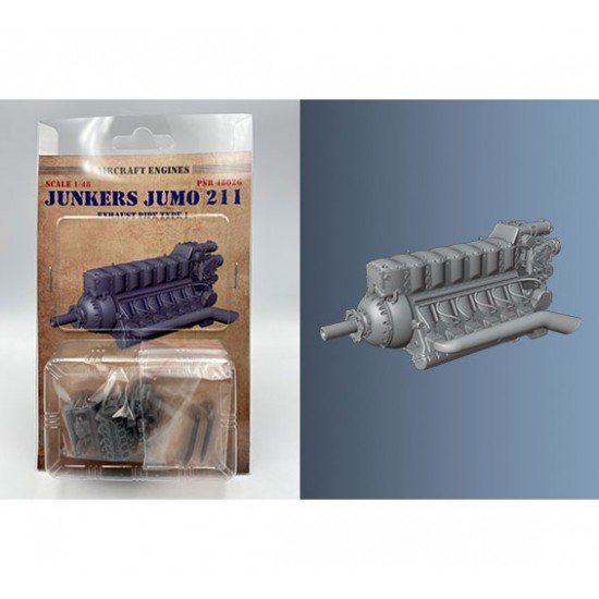 1/48 Junkers Jumo 211 Exhaust Pipe Type 1