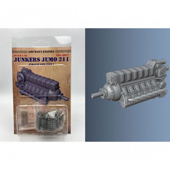 1/48 Junkers Jumo 211 Exhaust Pipe Type 2
