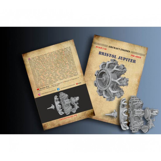 1/48 Bristol Jupiter Piston Aircraft Engine