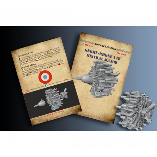 1/48 Gnome-Rhone 14K Mistral Major Radial Engine