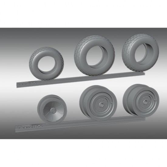 1/32 P-38 Lightning Wheels 