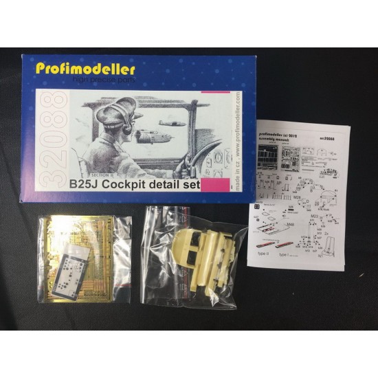 1/32 North American B-25 Mitchell Cockpit Detail Set
