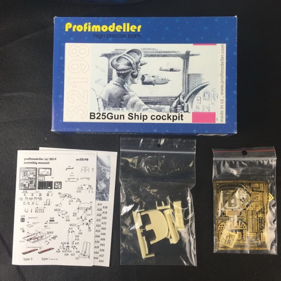 1/32 North American B-25 Mitchell Gun Ship Cockpit Set for HK Models