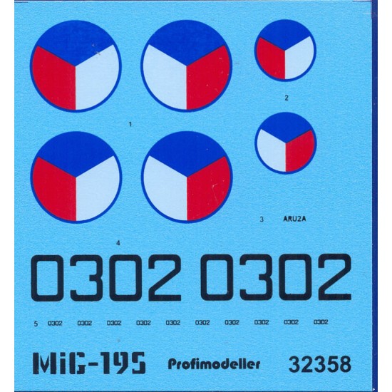 Decal for 1/32 CSAF Mikoyan-Gurevich MiG-19 Farmer C Vol.II