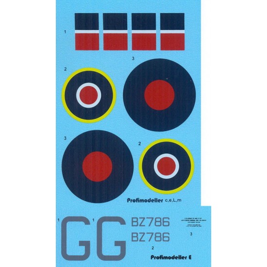 Decals for 1/32 Consolidated B-24 Liberator GR Mk.V BZ786 Jan Irving