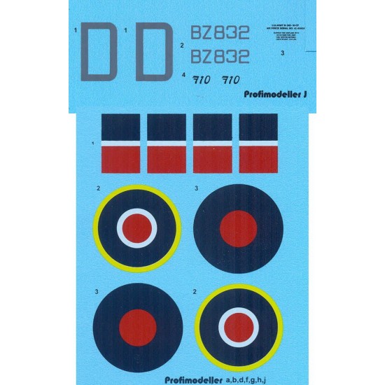 Decals for 1/32 Consolidated B-24 Liberator GR Mk.V BZ832 Lloyd A.Trigg