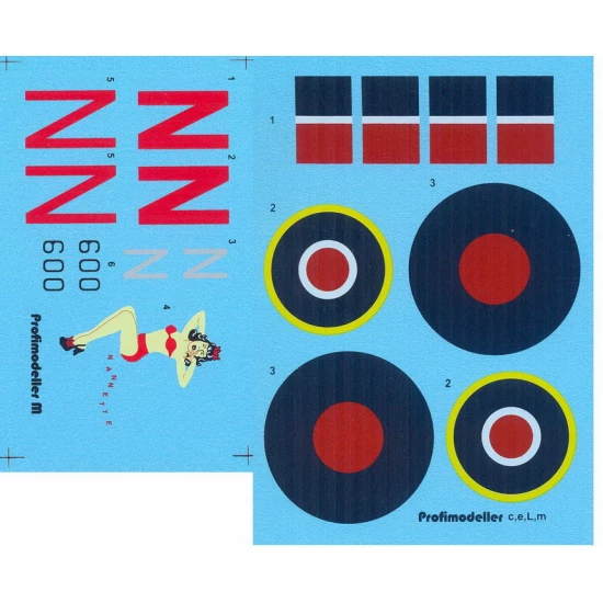 Decals for 1/32 Consolidated B-24 Liberator GR Mk.V "600"  Nannette