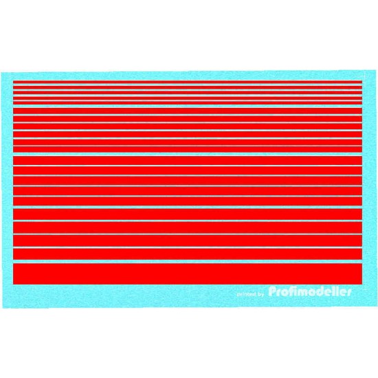Decals for 1/32 Red Strips (strips 1, 2 , 3 , 4 and 8mm)
