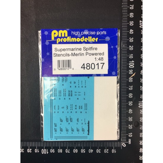 Decal for 1/48 Supermarine Spitfire Stencils
