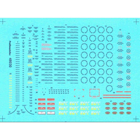 1/48 B-24 Liberator Stencils Decal