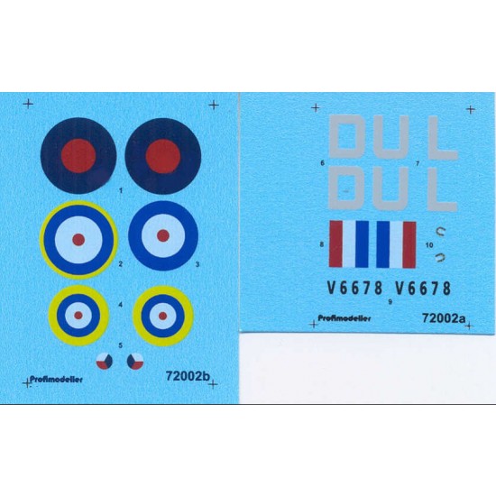 Decal for 1/72 Hawker Hurricaine 312.squadron
