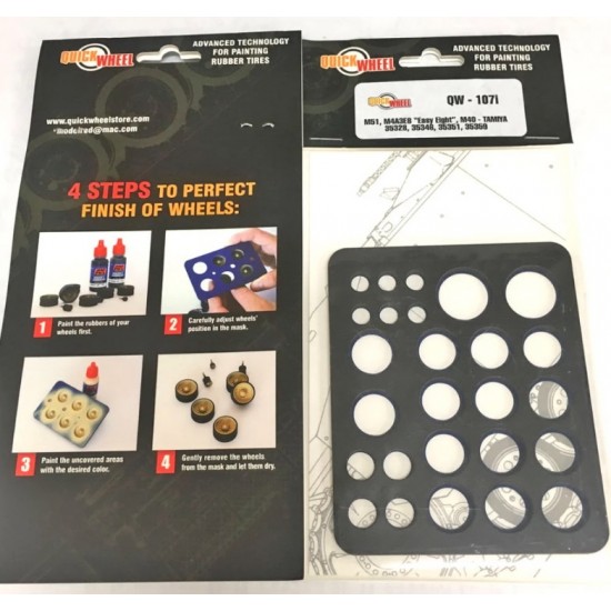 1/35 M51 Israeli Super Sherman Wheel Mask for Tamiya 35323 kit