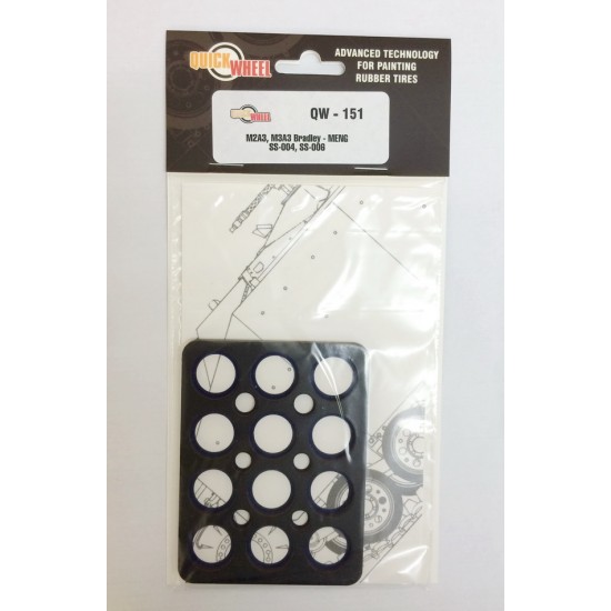 1/35 M2A3 / M3A3 Bradley Wheel Mask for Meng Models kits #SS-004/SS-006