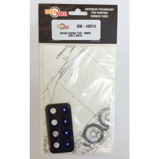 1/35 Citroen Traction 11CV Staff Car Wheel Mask for Tamiya kits #32517/89731
