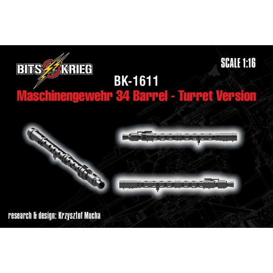 1/16 Maschinengewehr34 Barrel (Turret version)