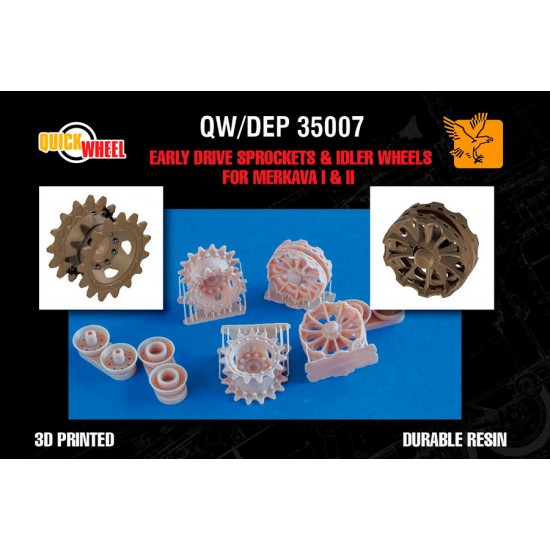 1/35 Early Drive Sprockets and Idler Wheels for IDF Merkava Mk 1 and Mk 2