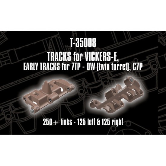 1/35 7TP - DW (twin turret) C7P 3D-Printed Resin Tracks