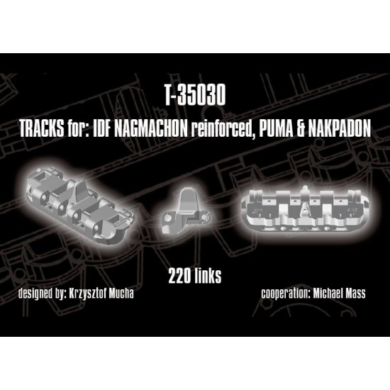 1/35 Tracks for IDF Nagmachon (reinforced), Puma, Nakpadon