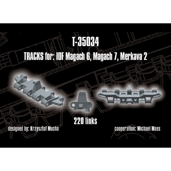 1/35 Tracks for IDF Magach 6, Magach 7, Merkava 2