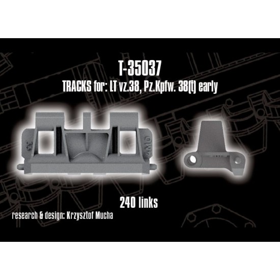 1/35 Tracks for LT vz.38, PzKpfw. 38(t) early