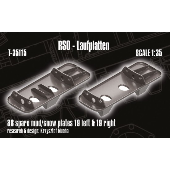 1/35 RSO Vehicle's Hull Mud/Snow Plates (Laufplatten)