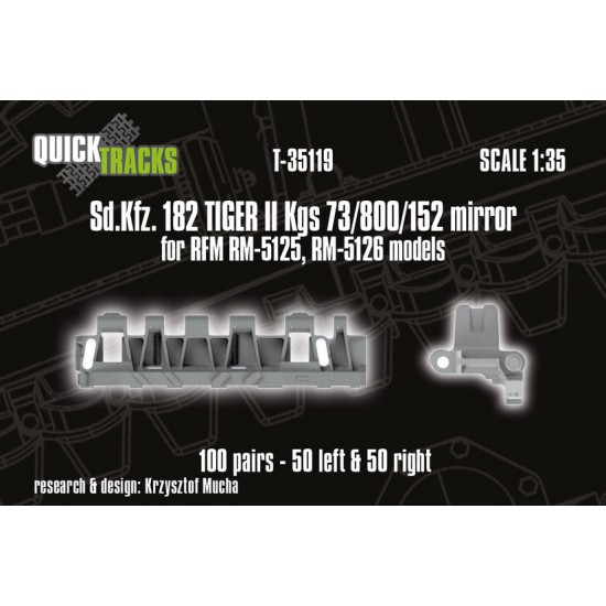 1/35 Sd.Kfz. 182 Tiger II / King Tiger mirrored Tracks for RFM kit