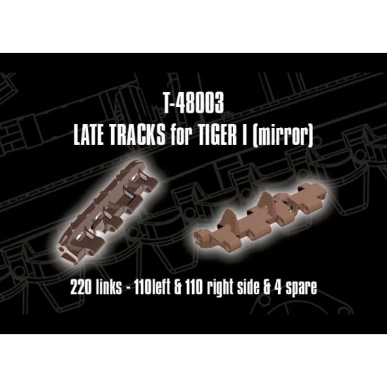 1/48 Tracks for Tiger I (mirror) Late