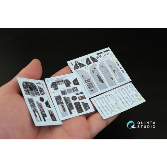1/32 F-105G 3D-Printed & Coloured Interior Decals for Trumpeter kit
