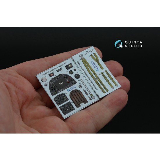 1/32 Spitfire Mk.V Interior 3D Decal for Kotare kits