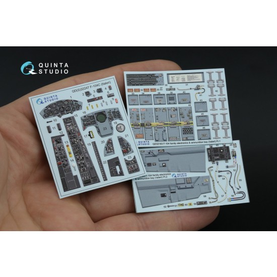 1/32 F-104C Interior 3D Decal for Italeri kits