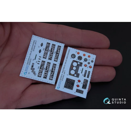 1/35 Pantsir-S1 SA-22 Greyhound 3D-Printed & Coloured Interior Decals for Zvezda kit