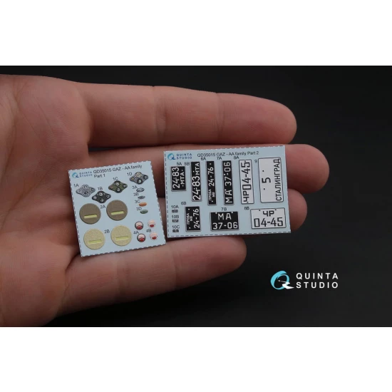 1/35 GAZ-AA/AAA family 3D-Printed & Coloured Interior Decals for all kit