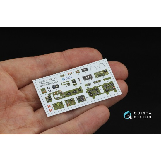 1/35 A6M2 Zero (Mitsubishi Prod.) Interior 3D Decal for Border Model