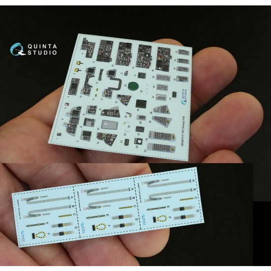1/48 F-14D Interior Detail Set (on decal paper) for Tamiya Kit