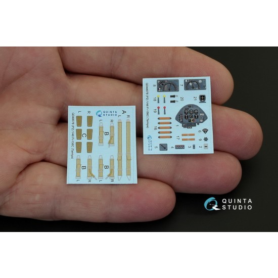 1/48 Fi-156 Interior Detail Set (on decal paper) for Tamiya Kit