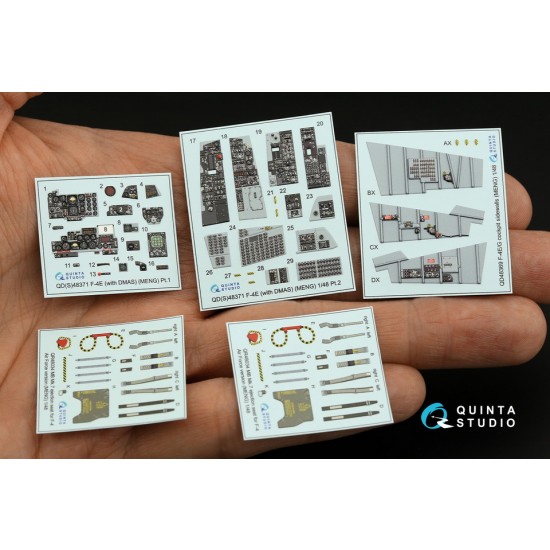 1/48 F-4E with DMAS Interior Parts (3D decal) for Meng kits