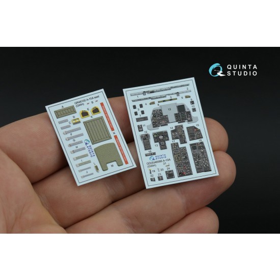 1/48 A-10A Warthog Interior 3D Decal for GWH kits