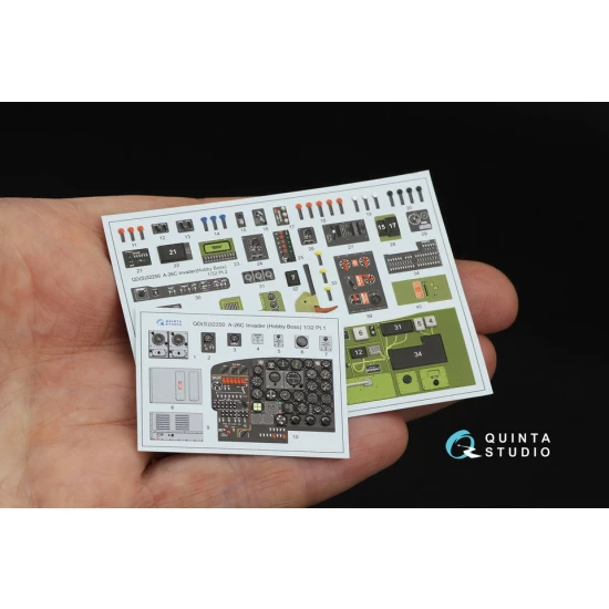 1/32 A-26C Invader Interior 3D Decal for Hobby Boss kits (Small version)