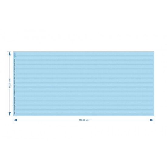 1/72 Single Riveting Rows (each 0.10 mm, gap 0.4 mm) Black Colour, Total L: 6.7m/22 ft