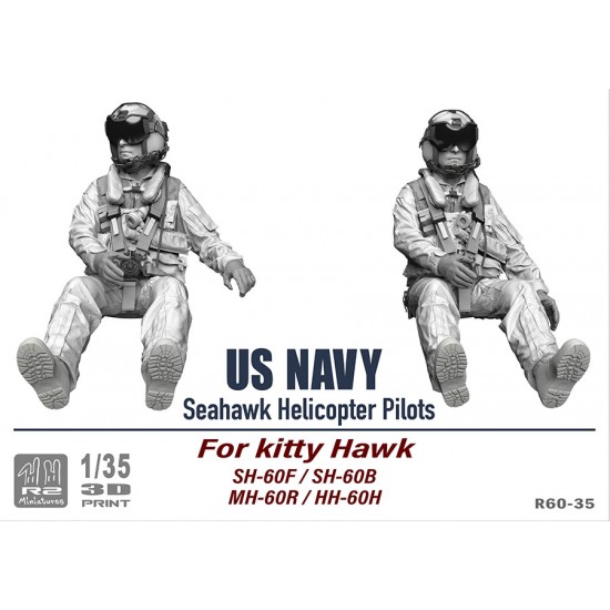 1/35 USN Sea Hawk Helicopter Pilots for Kitty Hawk SH-60F/B, MH-60R, HH-60H