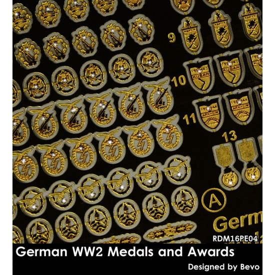 1/16 WWII German Medals and Awards Set
